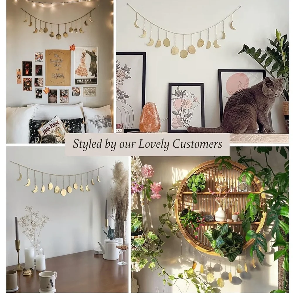 BASE ROOTS Gold Celestial Wall Decor